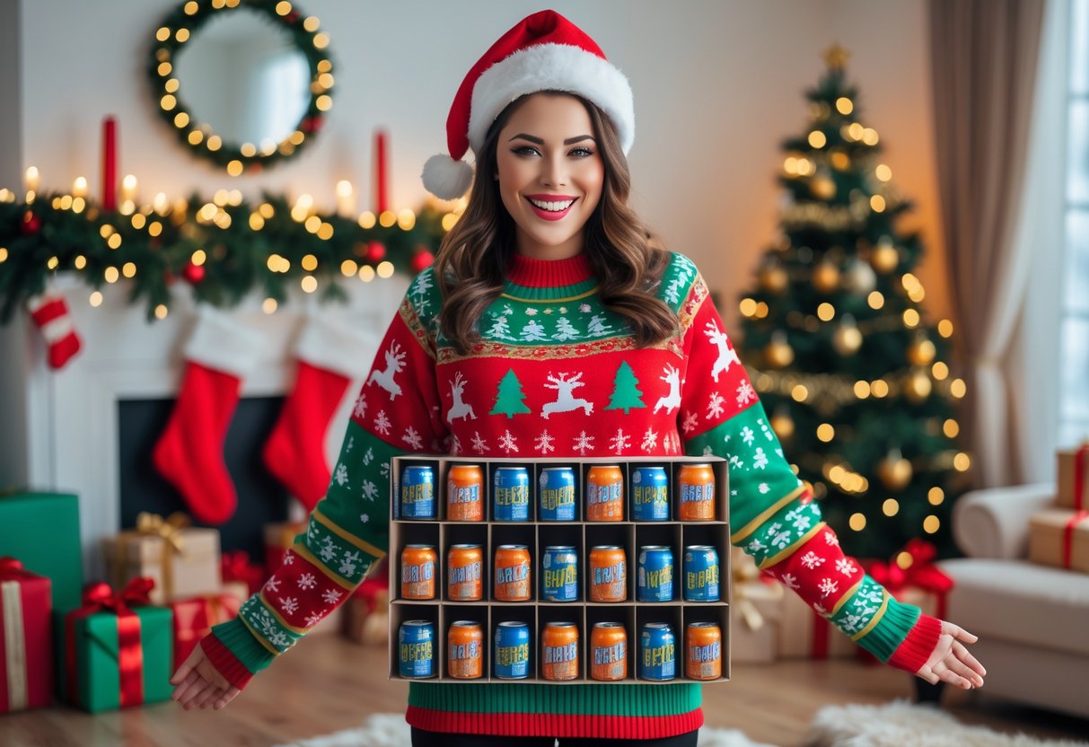 Find den perfekte juletrøje til din julekalender fyldt med energidrik